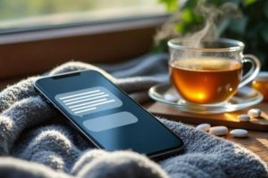 sms absence maladie exemple